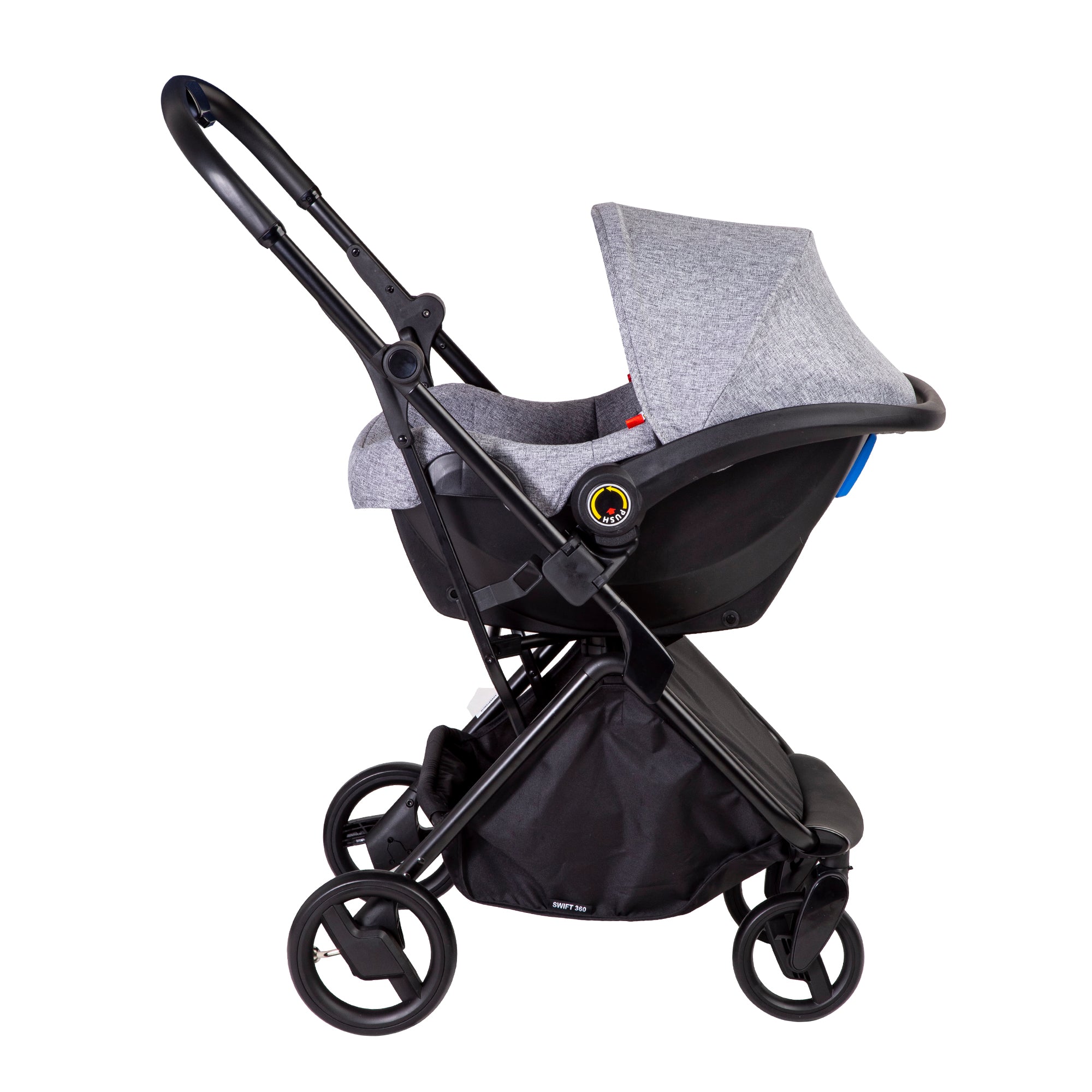 Coche Cuna travel system Swift 360 Gris