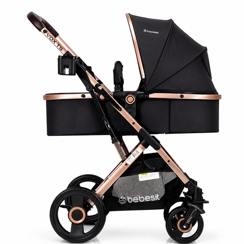 Coche Cuna Paseo Vox Gold Negro