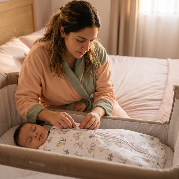 Saco de dormir vs frazada: cómo abrigar a tu bebé de noche