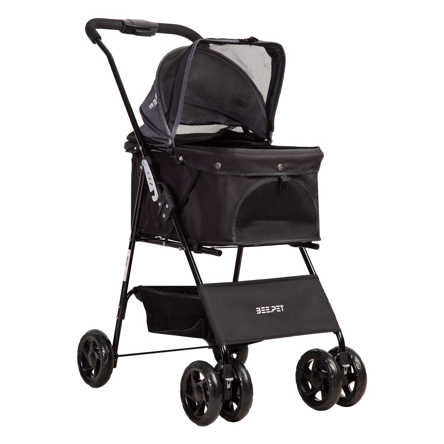 Coche Mascotas Plegable Easy Perro Gato Negro BeePet by Bebesit