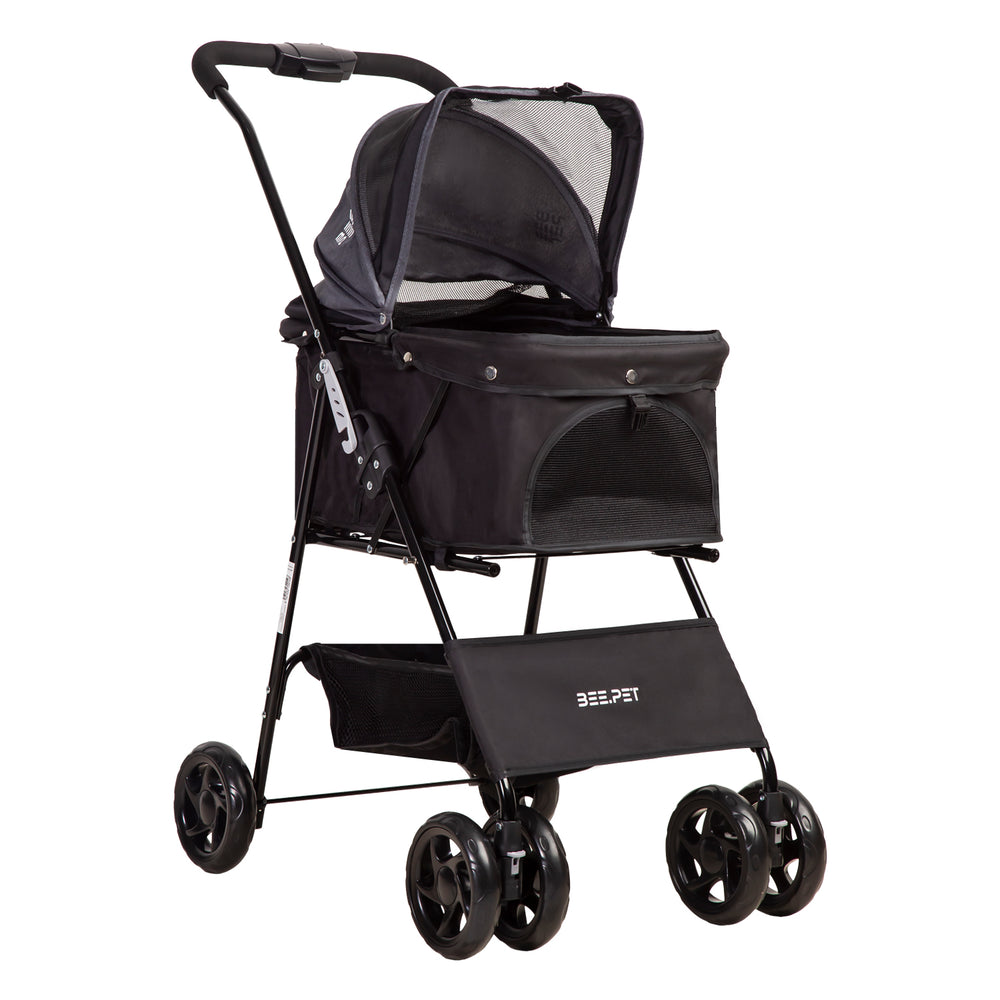 Coche Mascotas Plegable Easy Perro Gato Negro BeePet by Bebesit