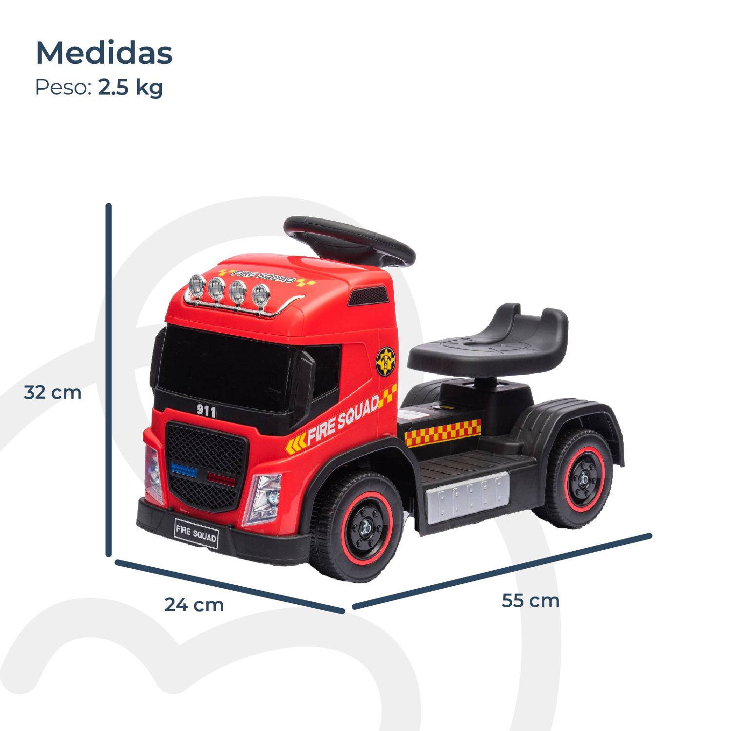 Corre Pasillo Caminador Camión Bombero