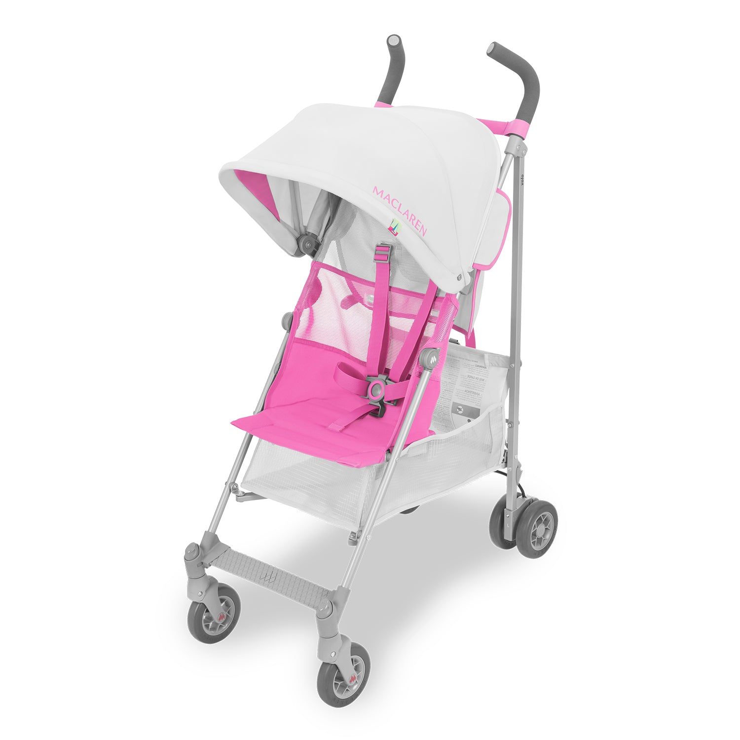 Coche Premium MacLaren Volo Silver/Azalea