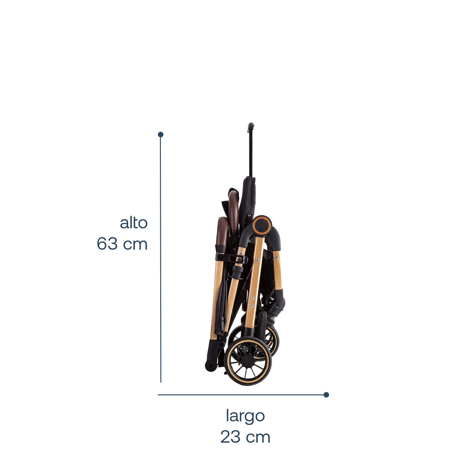 Coche Maleta UltraCompacto Paseo Micro SX Negro Bebesit