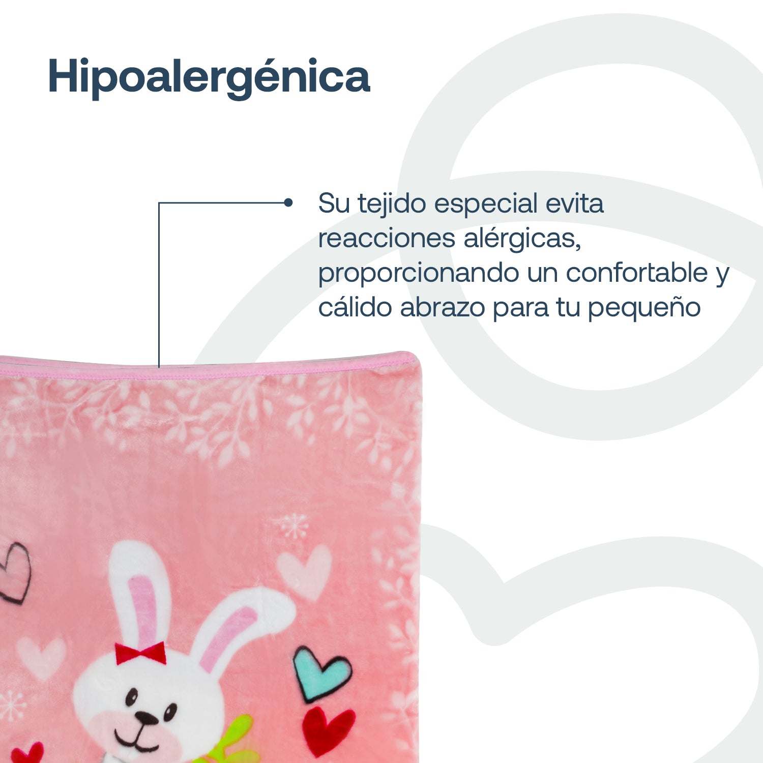 Frazada Conejo Rosada Bebesit