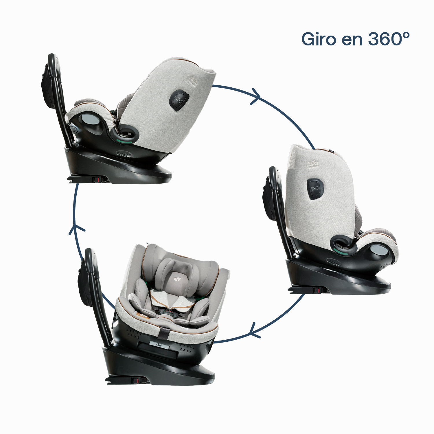 Silla de auto Convertible I-Spin Grow Oyster