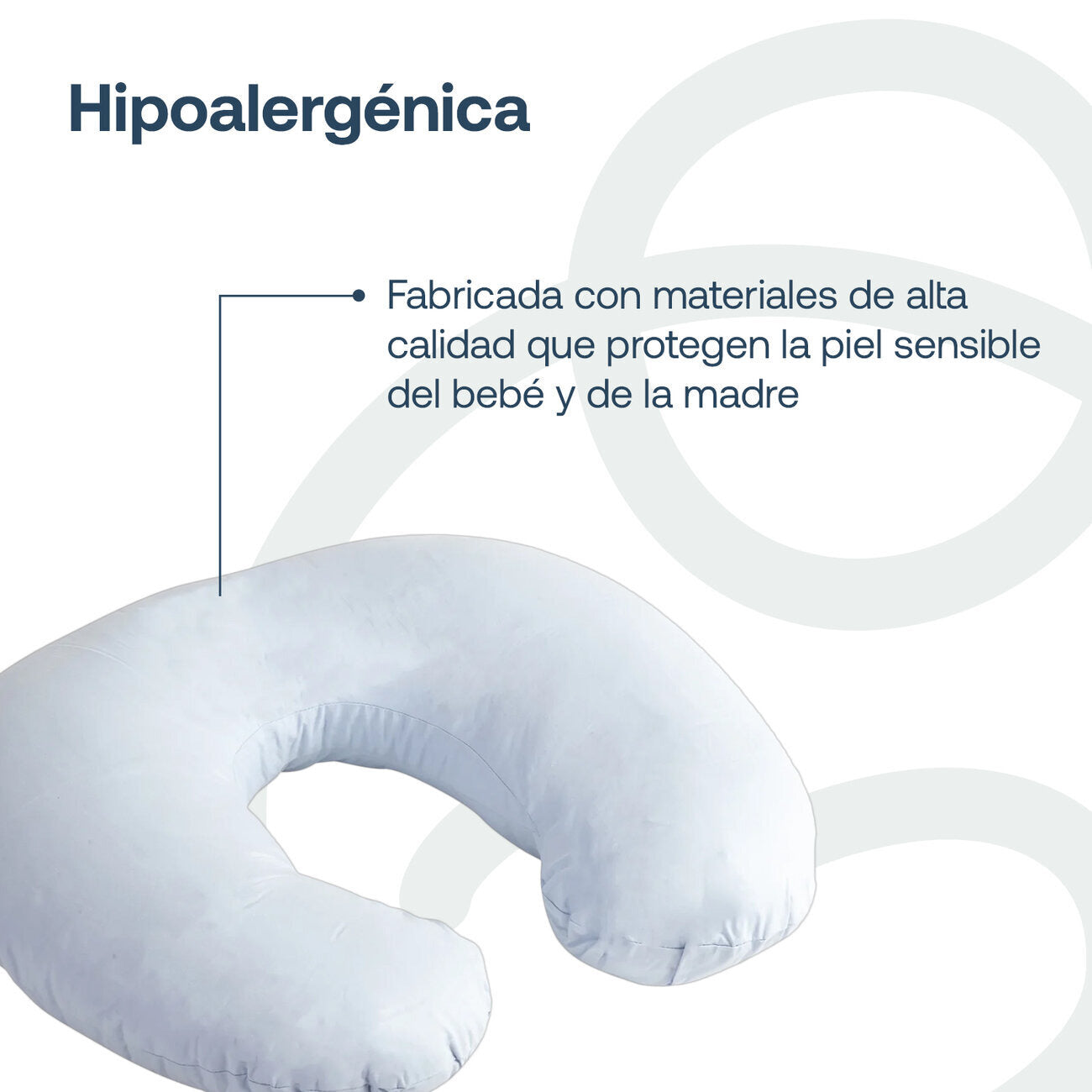 Almohada Lactancia Azul Bebesit