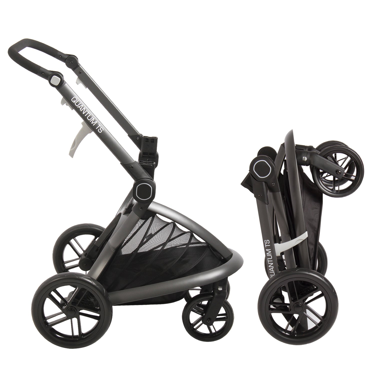 Coche Cuna travel system Quantum Gris