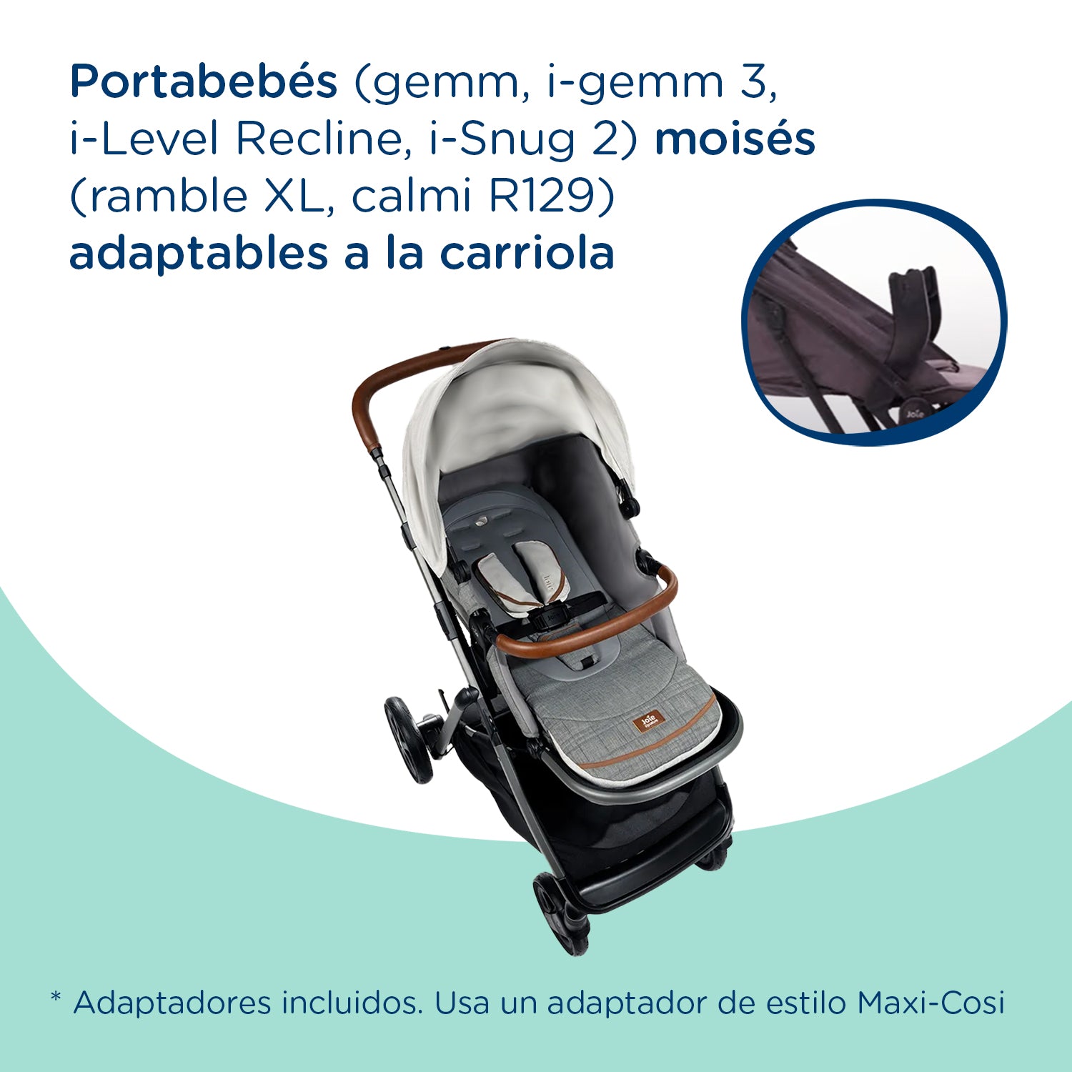Coche Paseo Aeria Ajustable Oyster
