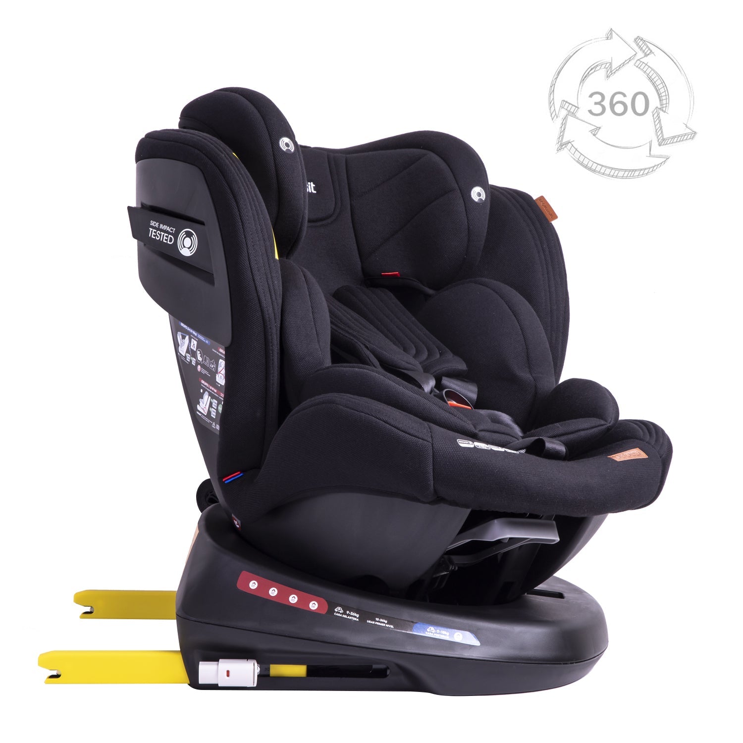 Silla de Auto Convertible Supra 360º Premium Negro