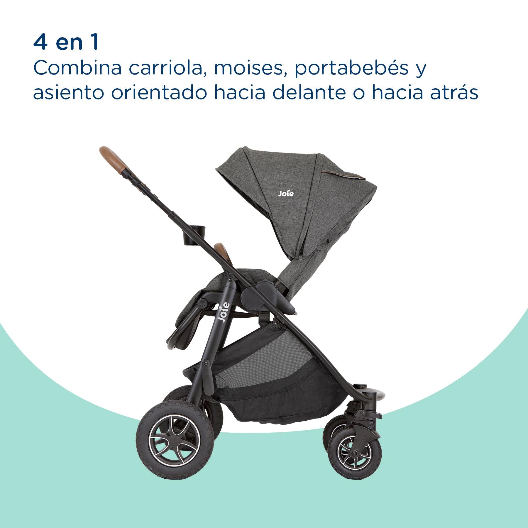 Coche Travel System Versatrax Trio Shale Joie