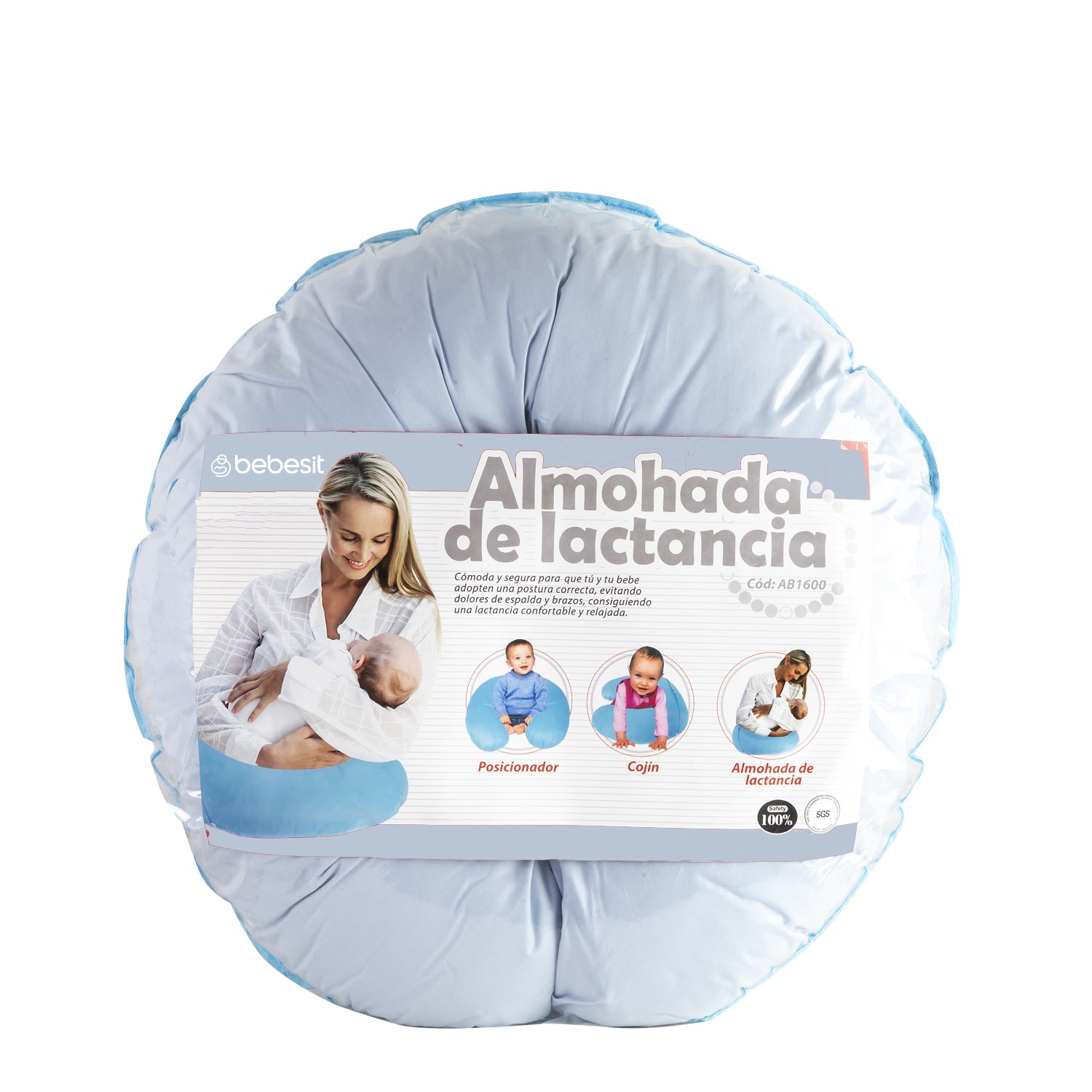Almohada Lactancia Azul Bebesit