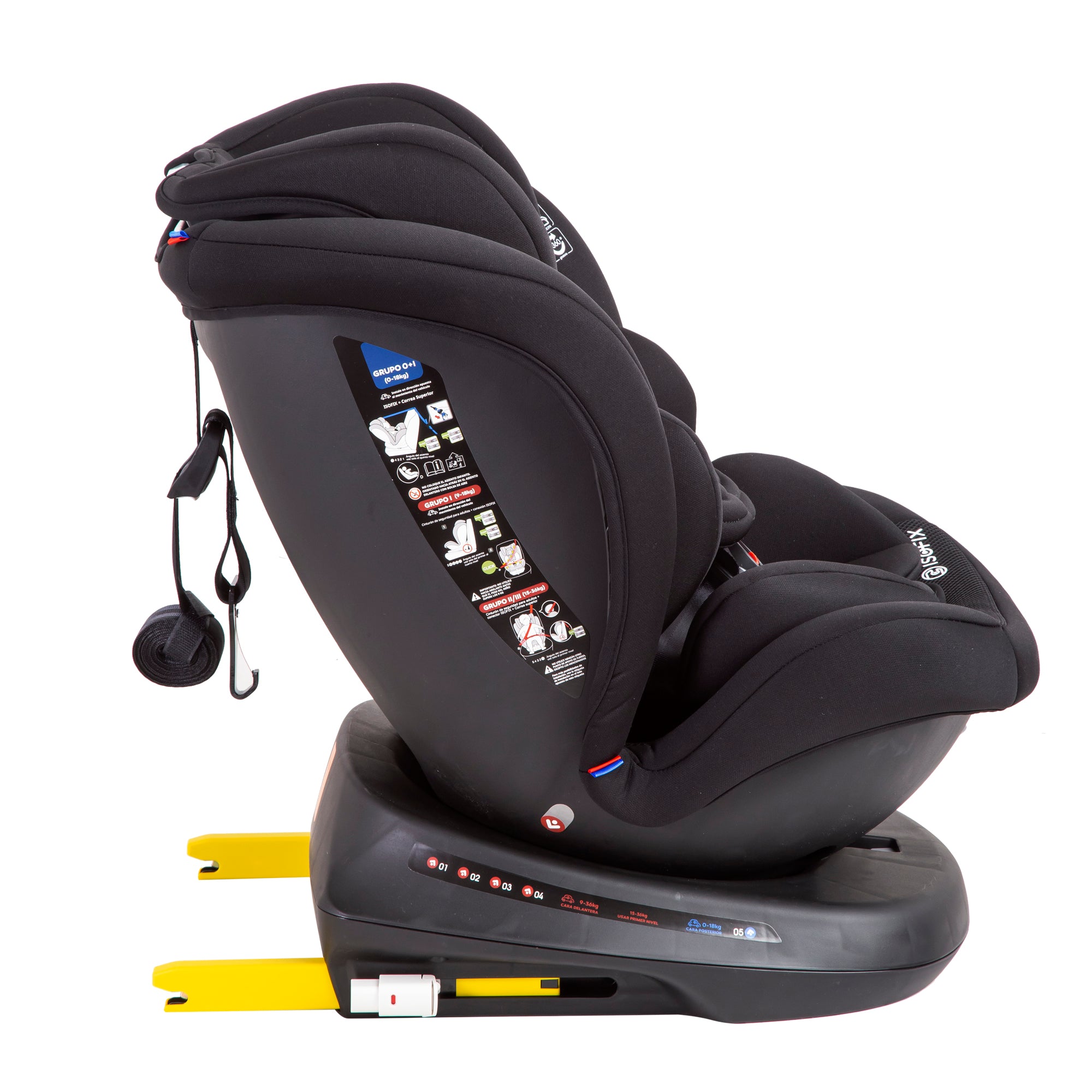 Silla de Auto Convertible Supra 360° Negra