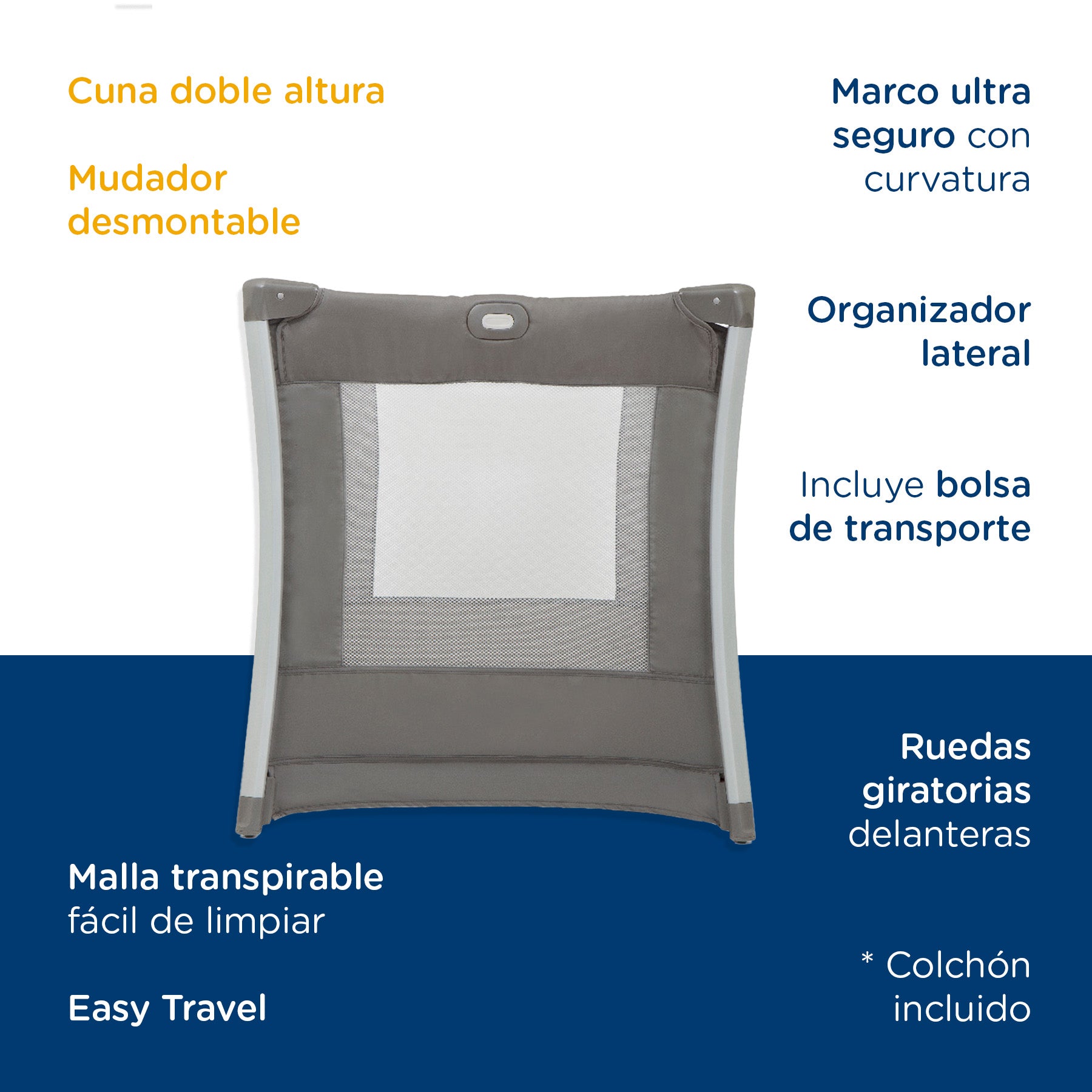 Cuna Pack and Play Illusion Nickle Joie