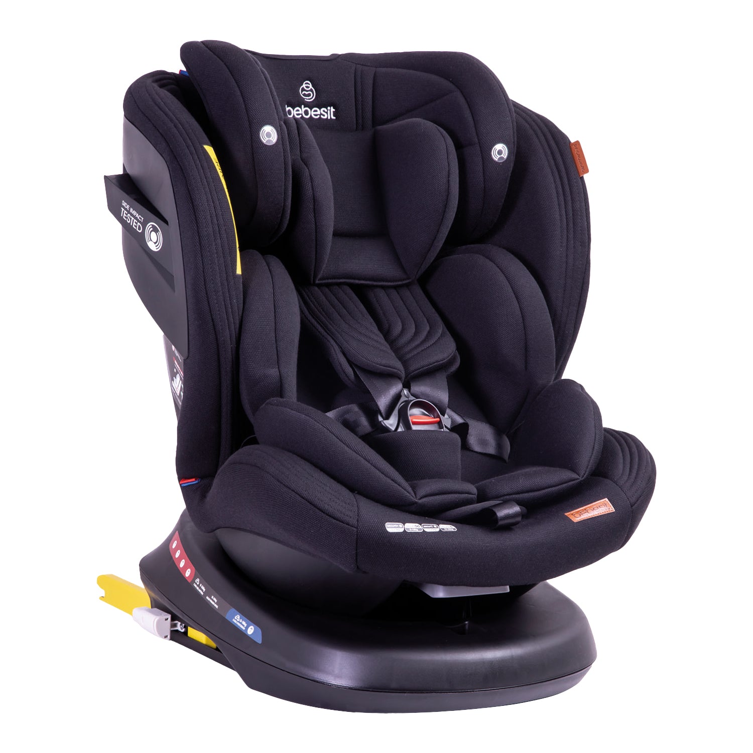 Silla de Auto Convertible Isofix Supra 360º Premium Negro