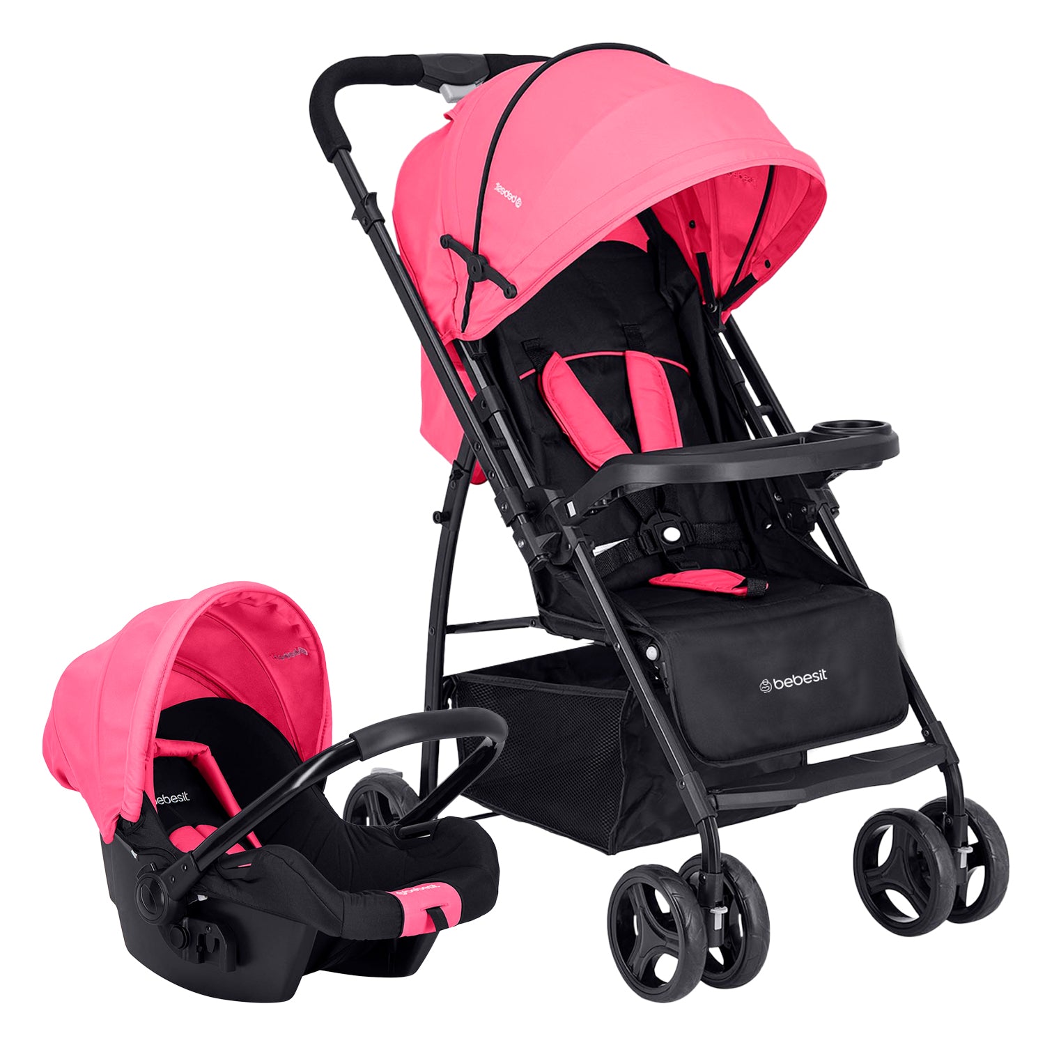 Coche Travel System Go Lite Rosado