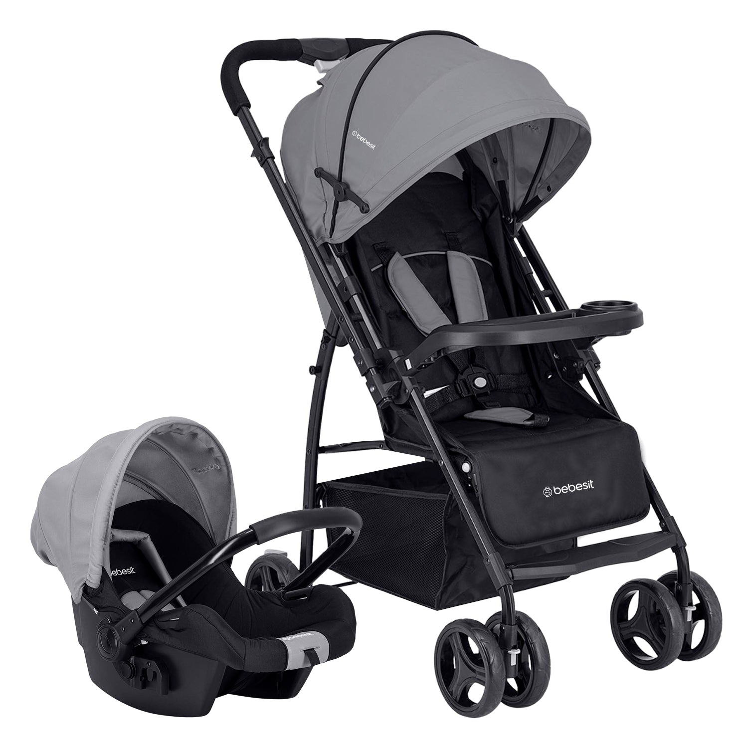 Coche Travel System Go Lite Gris