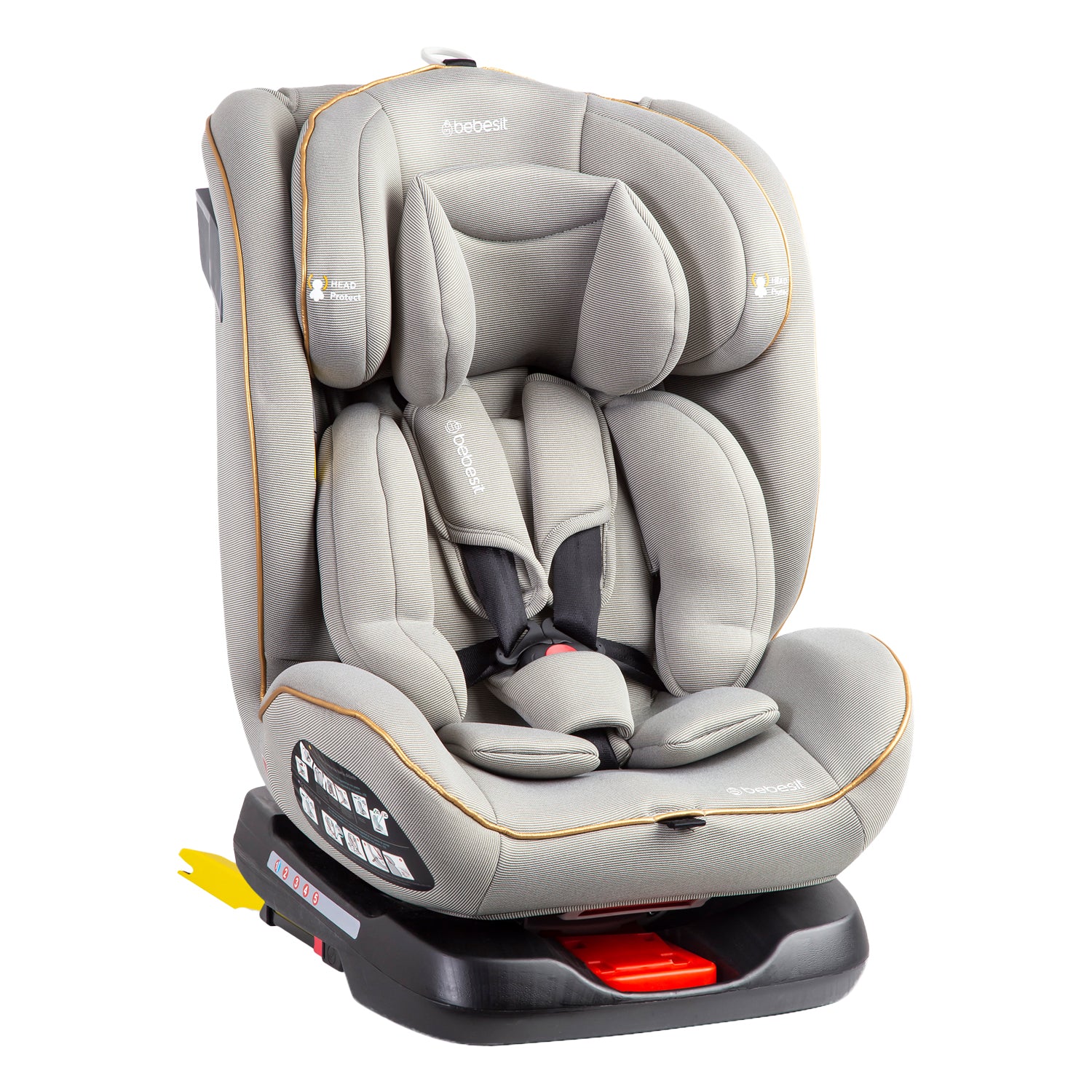 Silla de Auto Convertible 360° Isofix Supra Gris claro