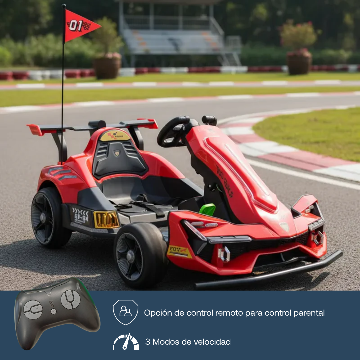 Auto Eléctrico F1 Drift Full Performance Niño Niña Rojo