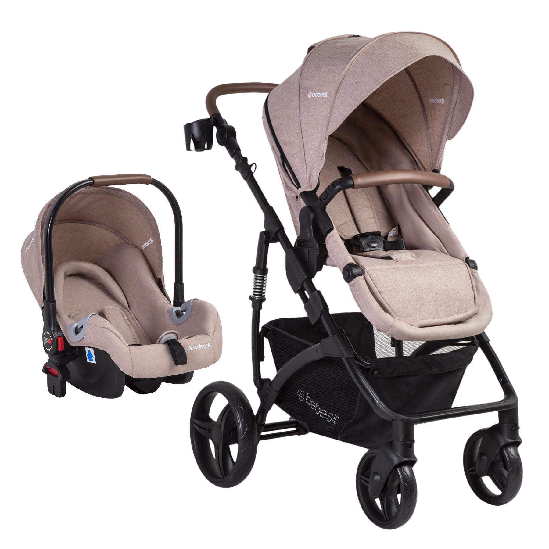 Coche Cuna Travel System Quest LX Beige