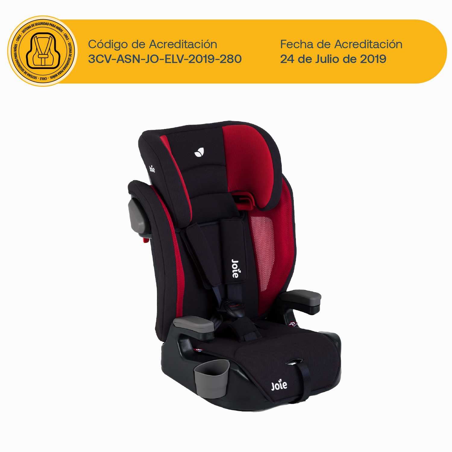 Silla de Auto Butaca Elevate - Cherry