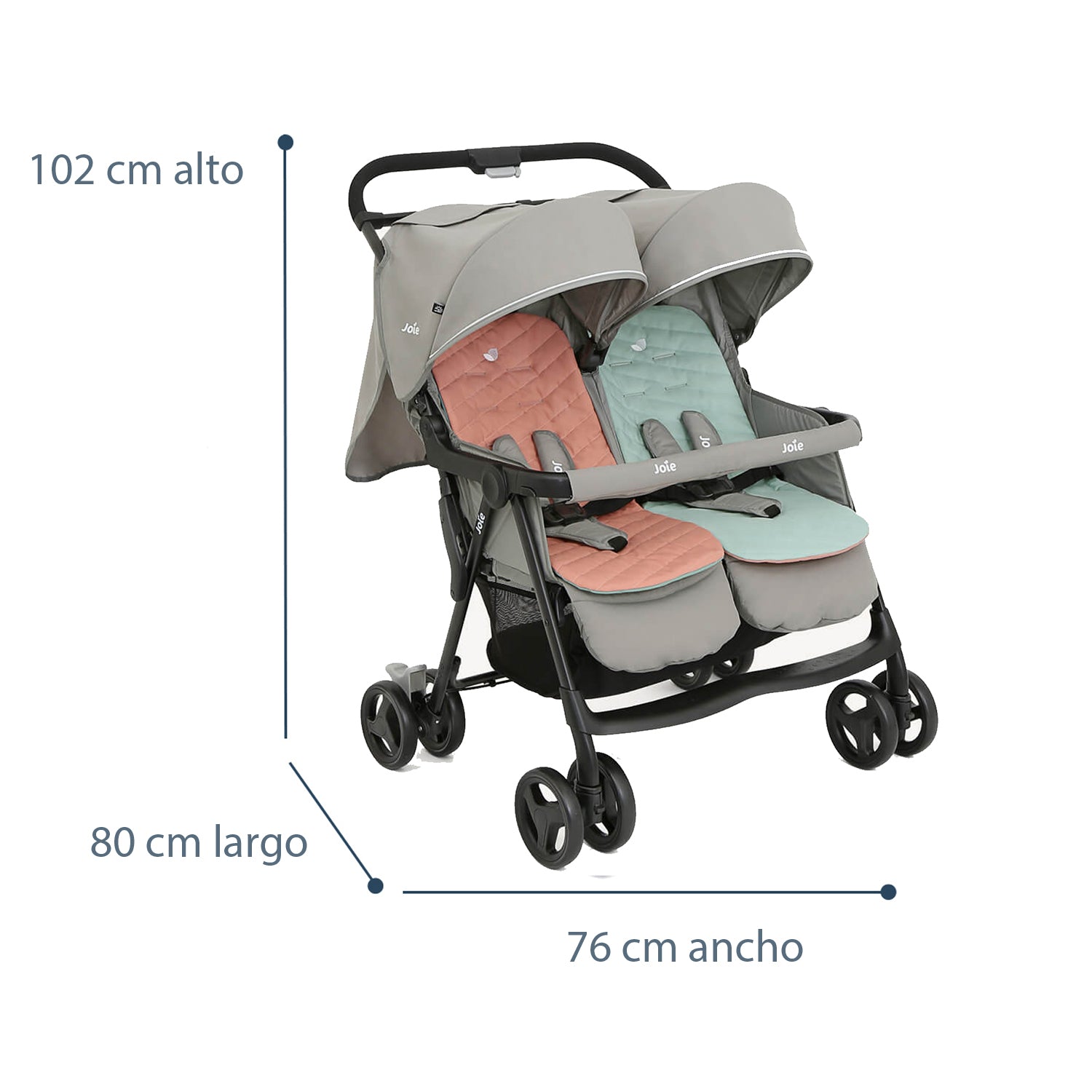 Coche Paseo Doble Aire Twin  Nectar & Mineral Joie