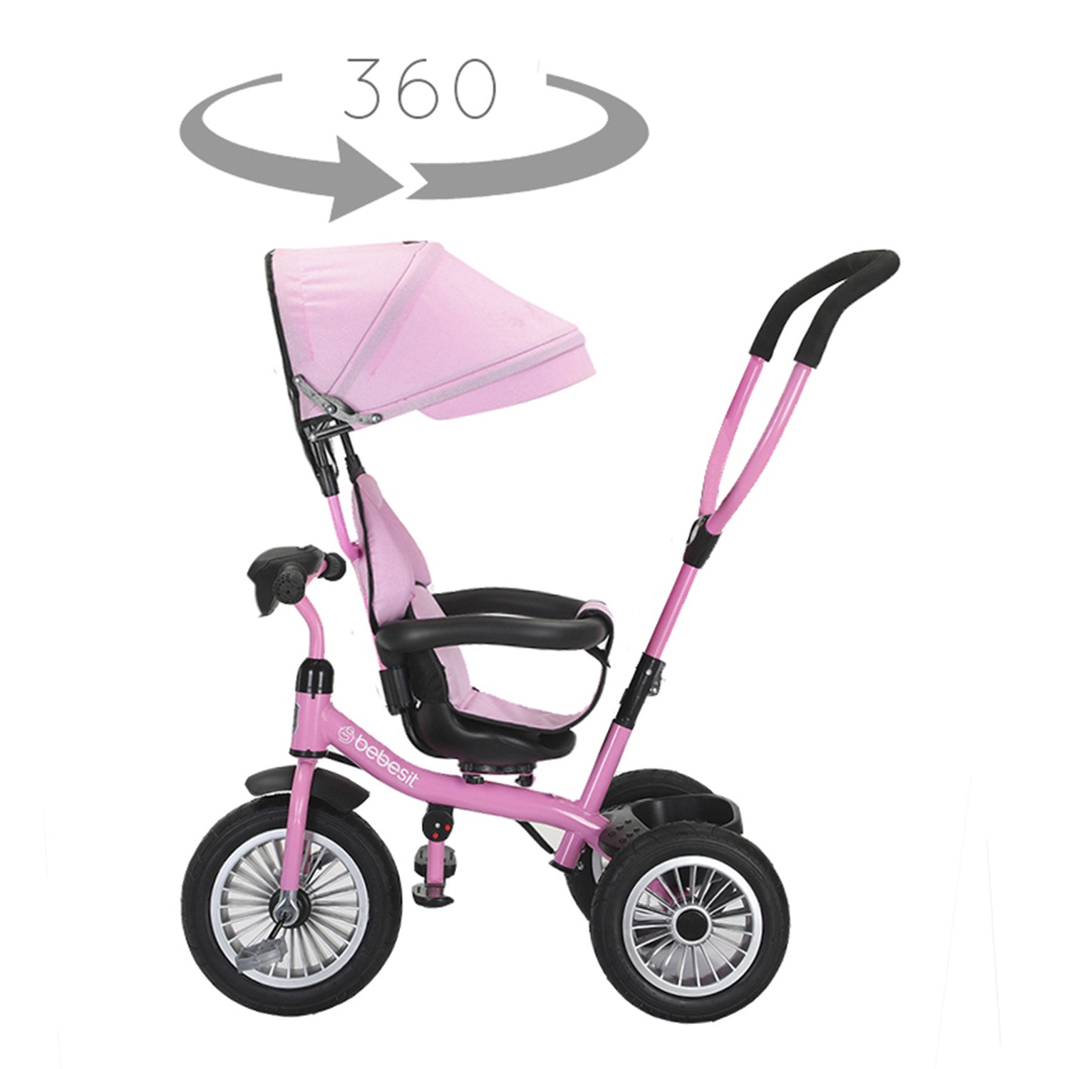 Triciclo Paseo Infantil 360 1326 LX Rosado Bebesit