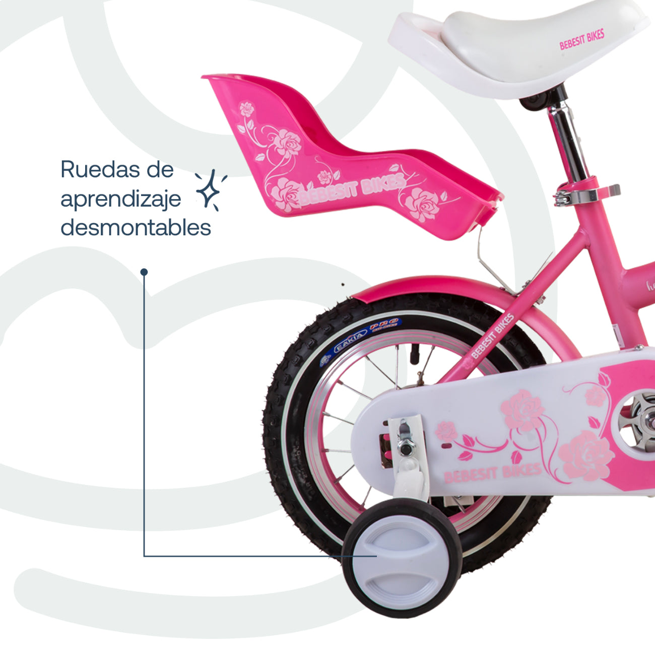 Bicicleta Infantil Queen Aro 12 Rosada
