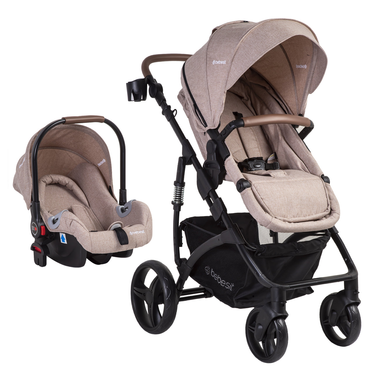 Coche Cuna Travel System Quest LX Beige