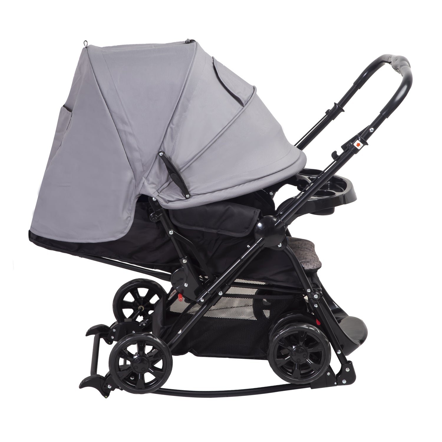 Coche Cuna Balancin SX Gris