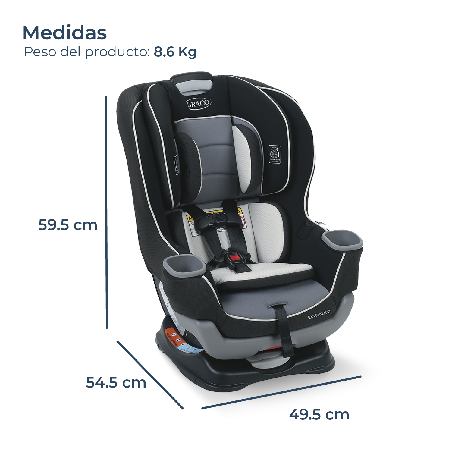 Silla de Auto Convertible Extend2fit Gotham