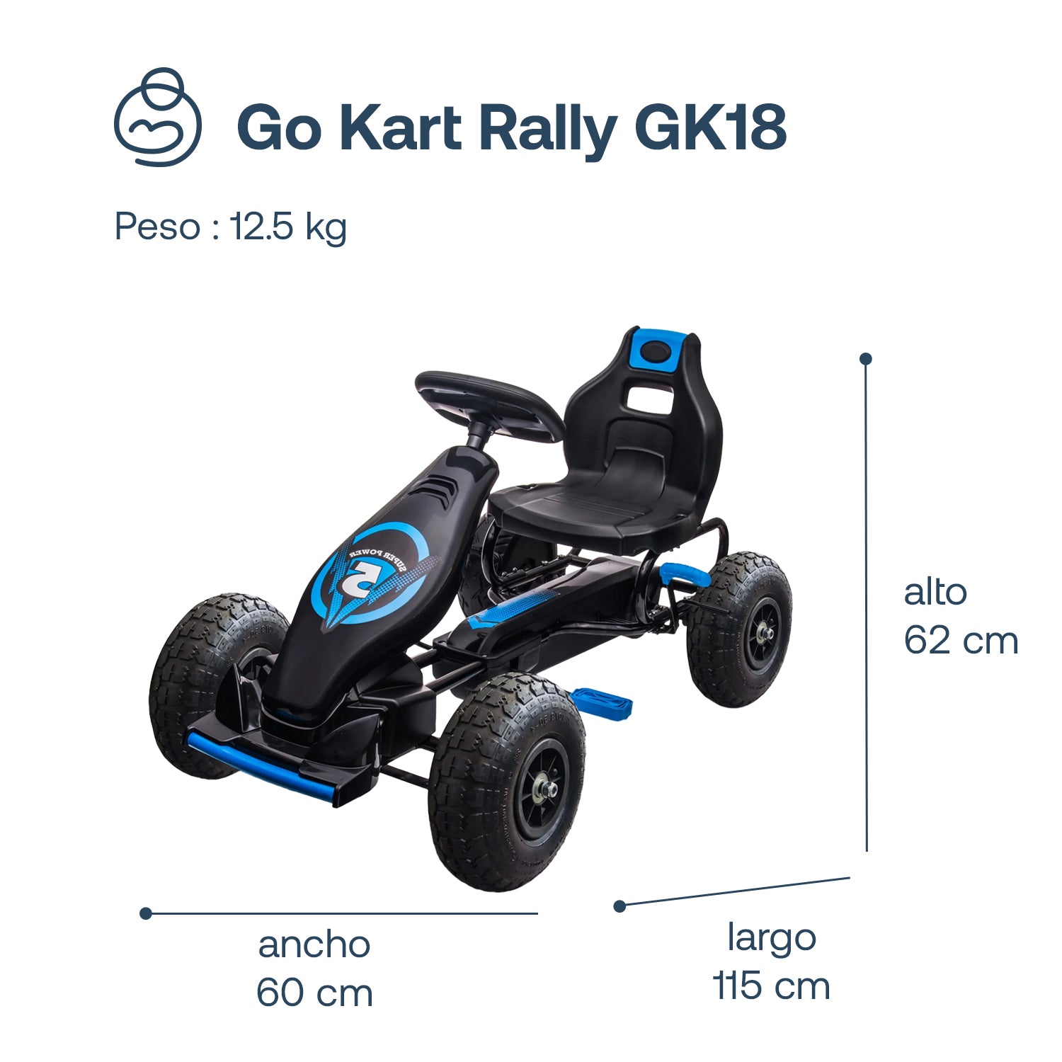 Go Kart Rally GK18 Azul