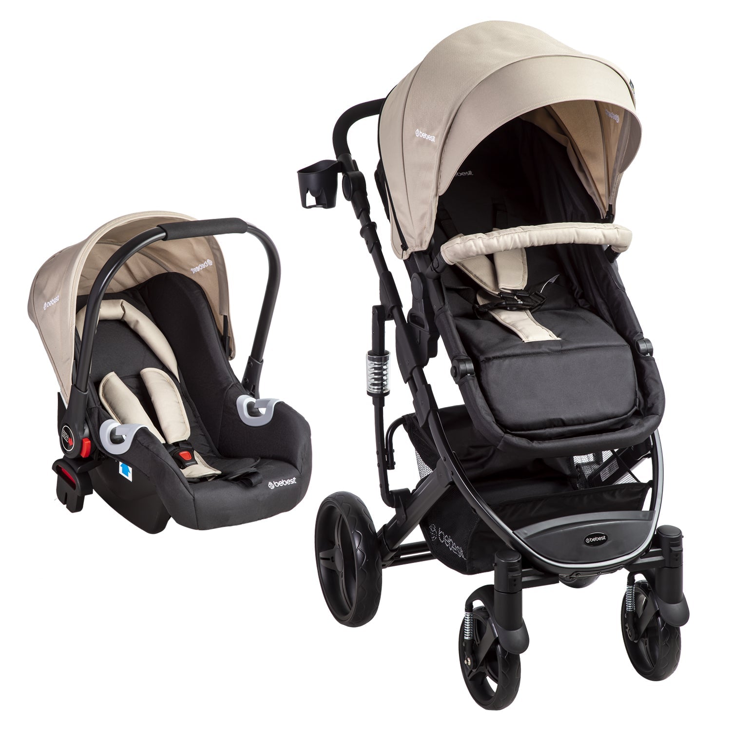 Coche Cuna travel system Quest Beige Bebesit