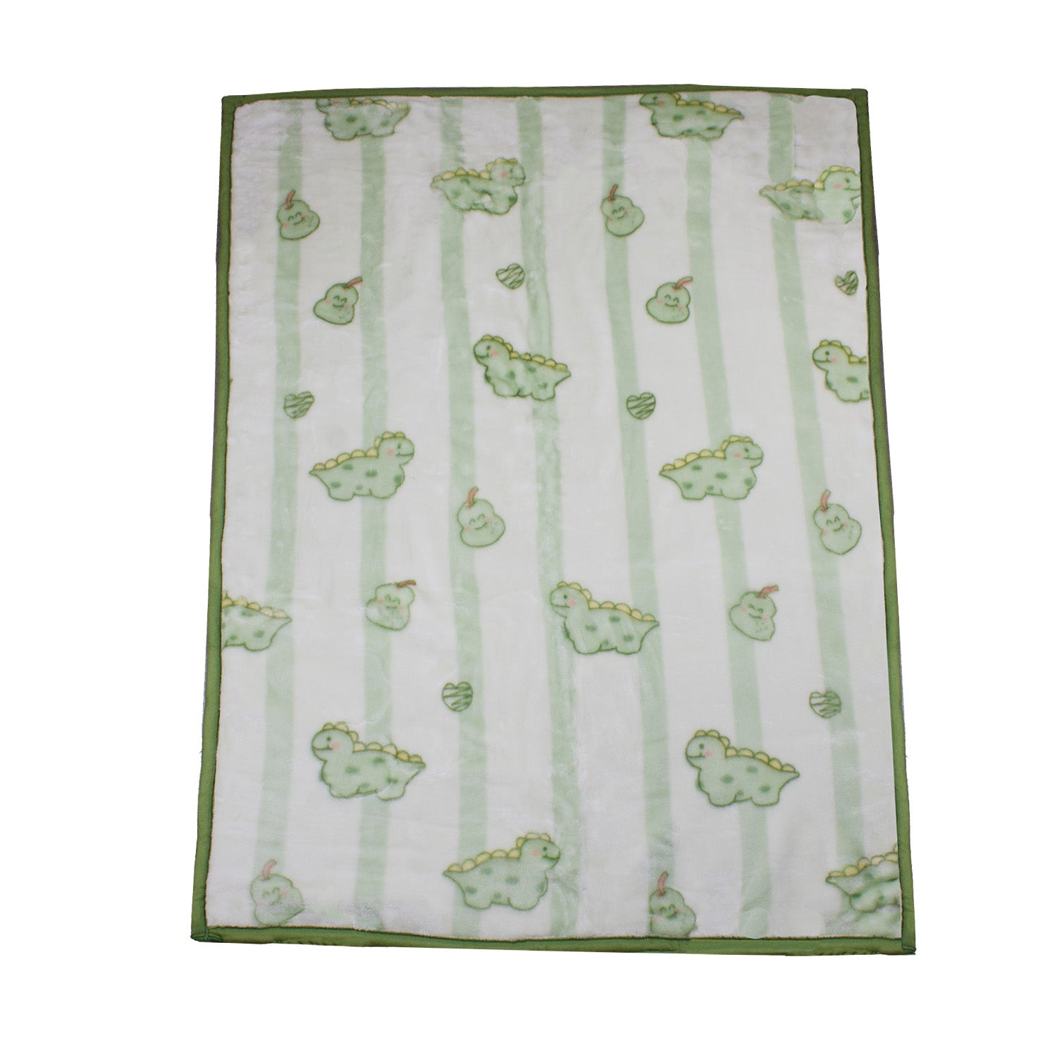 Frazada Ultra Soft Dino 110x140cm Verde Bebesit