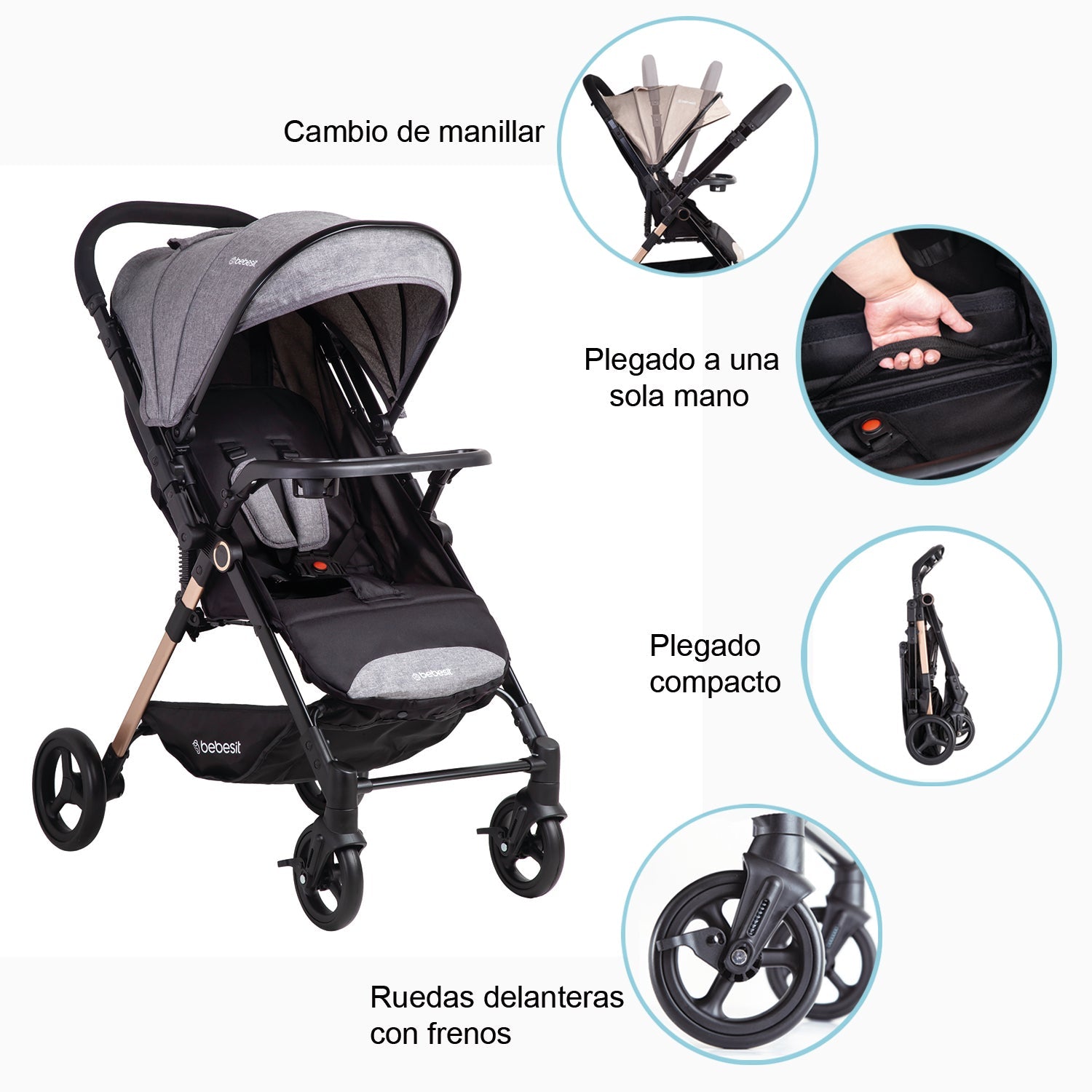 Coche de Paseo City Beige