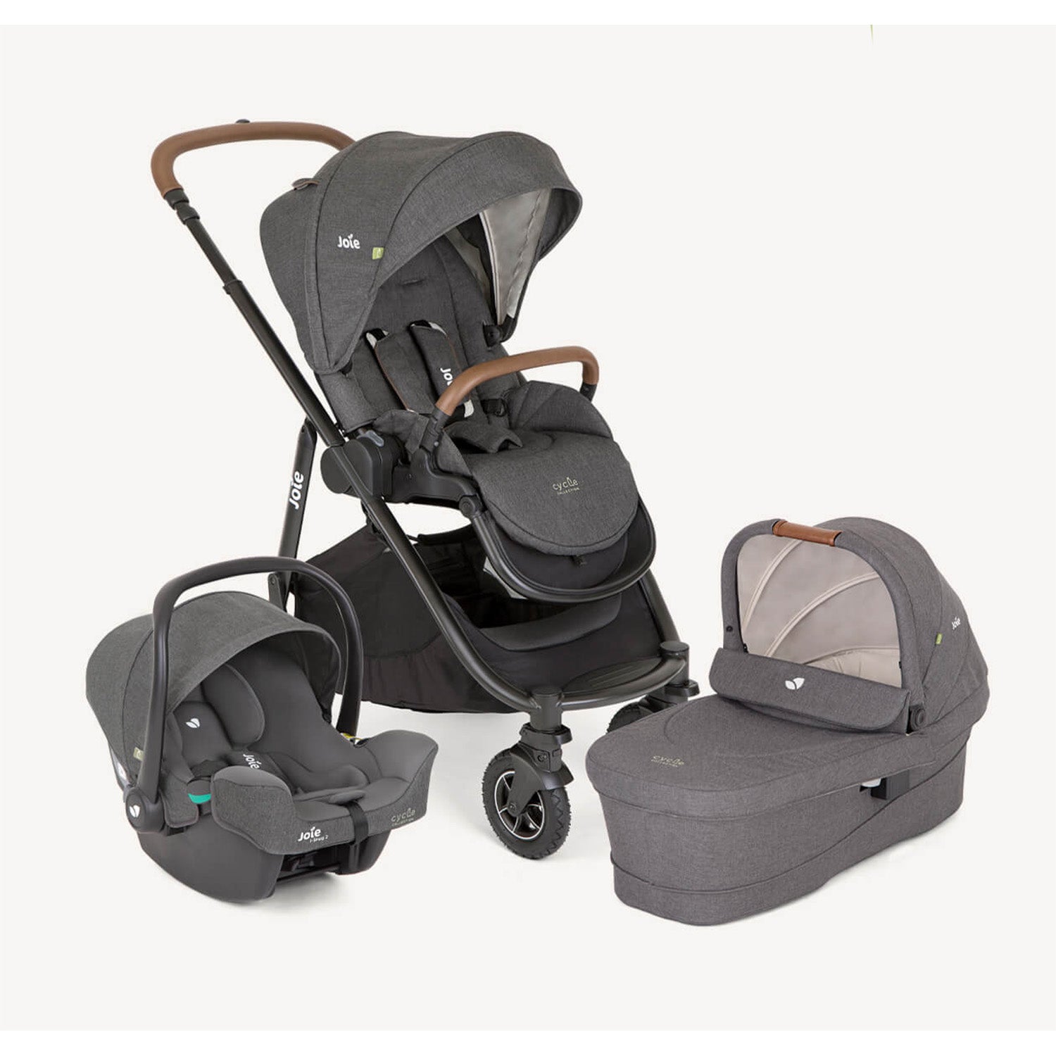 Coche Travel System Versatrax Trio Shale Joie
