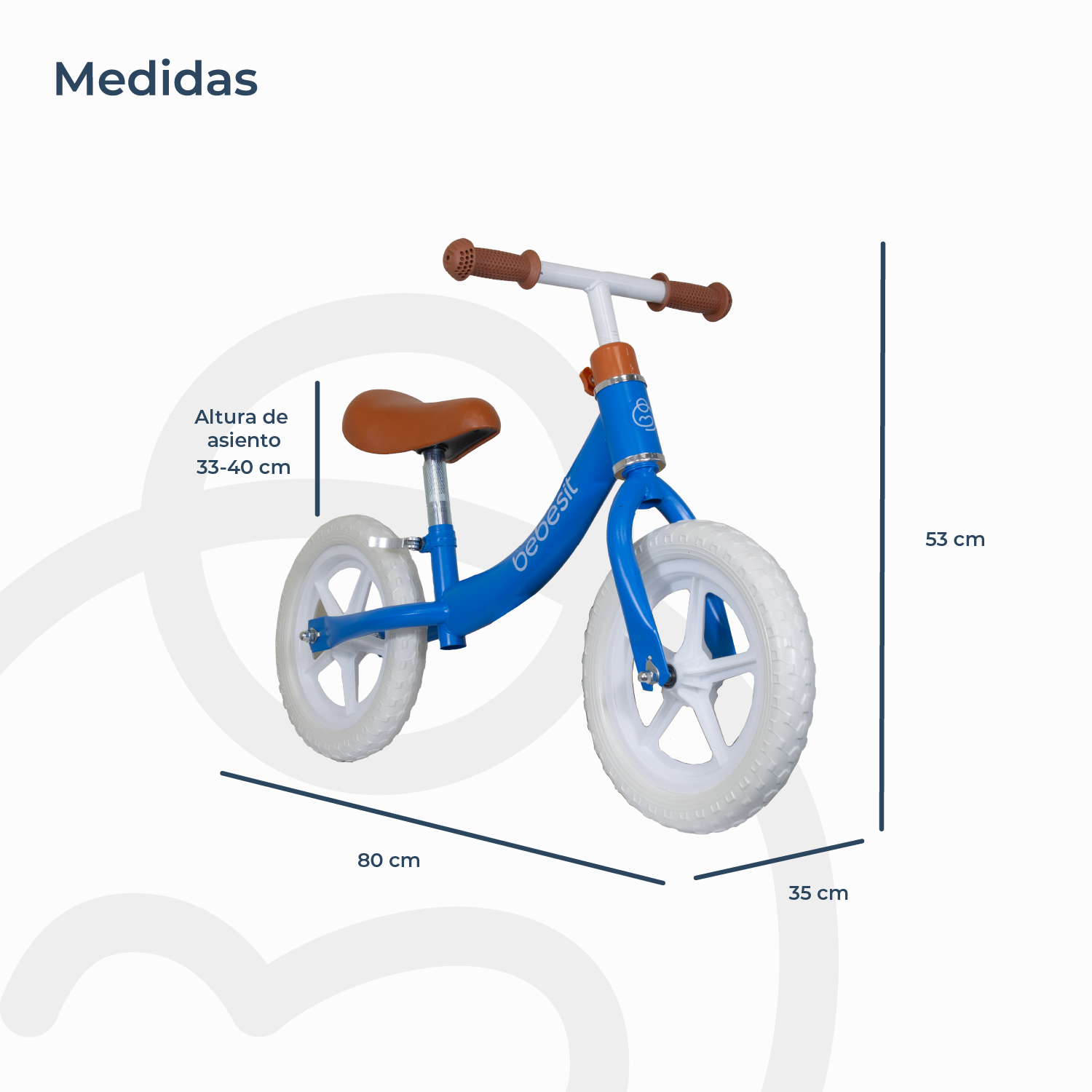 Bicicleta De Aprendizaje Ride Azul Bebesit