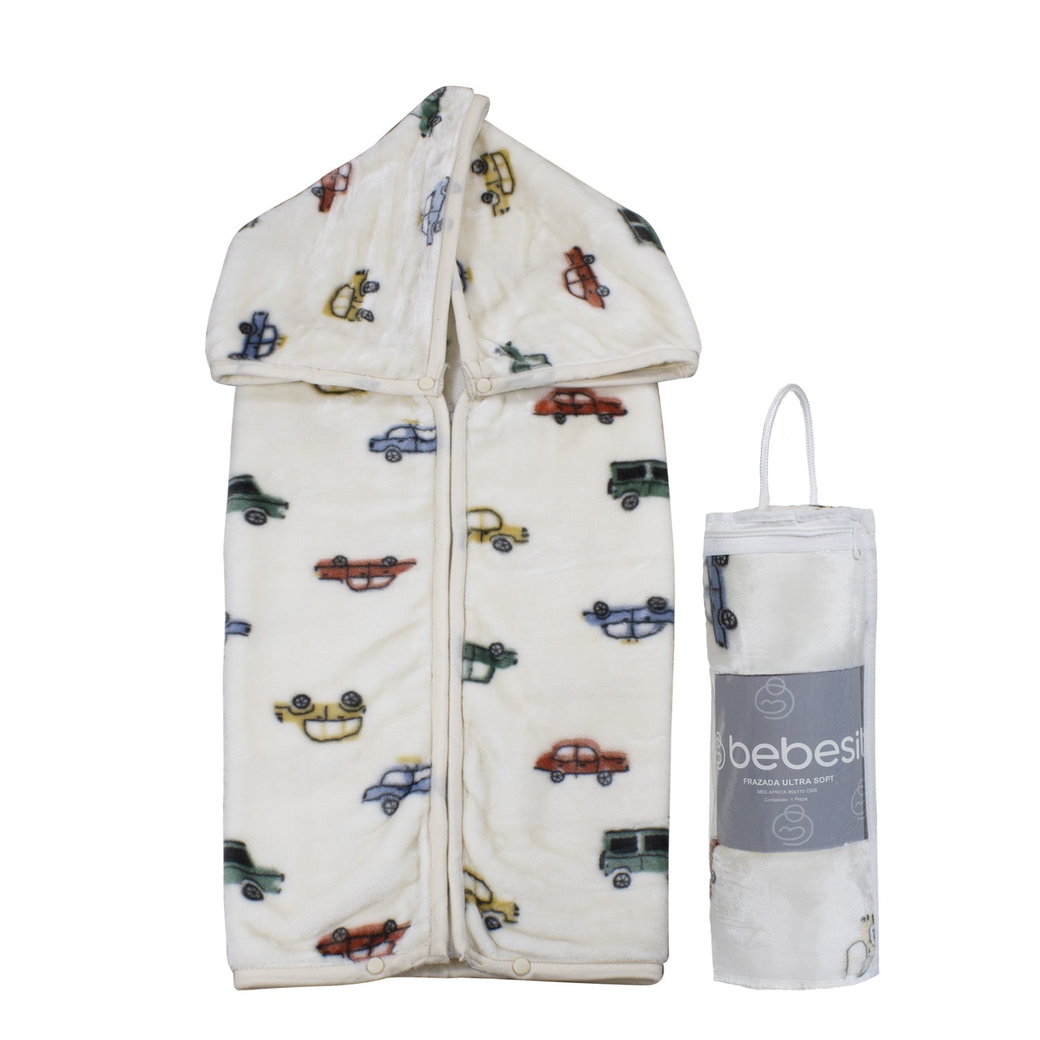 Saco con Broche Ultra Soft Auto 80x110cm Beige Bebesit