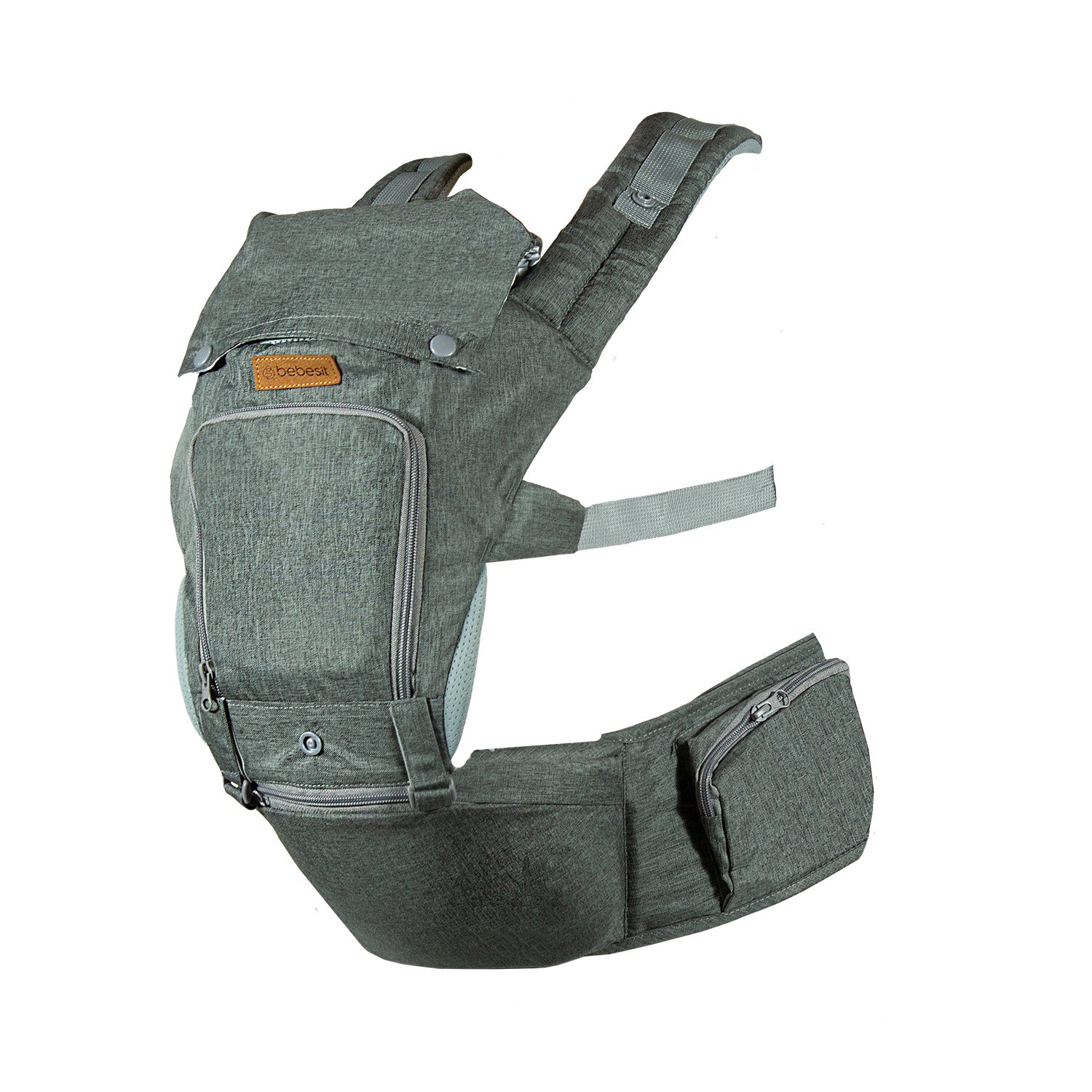 Porta Bebe Arnés con asiento cuidados cadera Hip Seat Gris