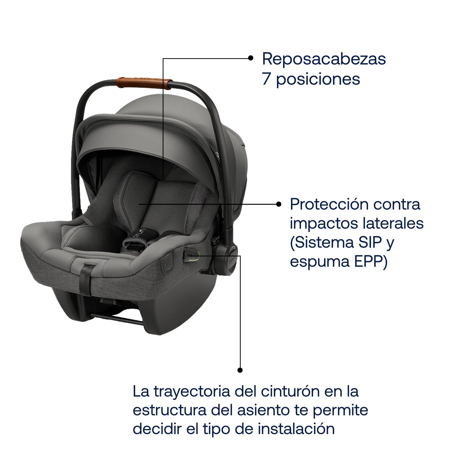 Silla de Auto Pipa Next Granite Nuna