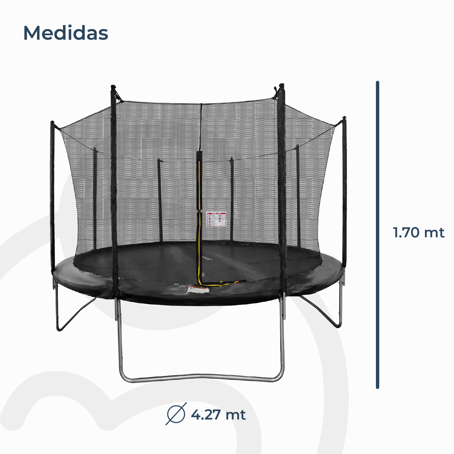 Cama Elástica Trampolín 4,27 mt + Escalera y Malla Seguridad