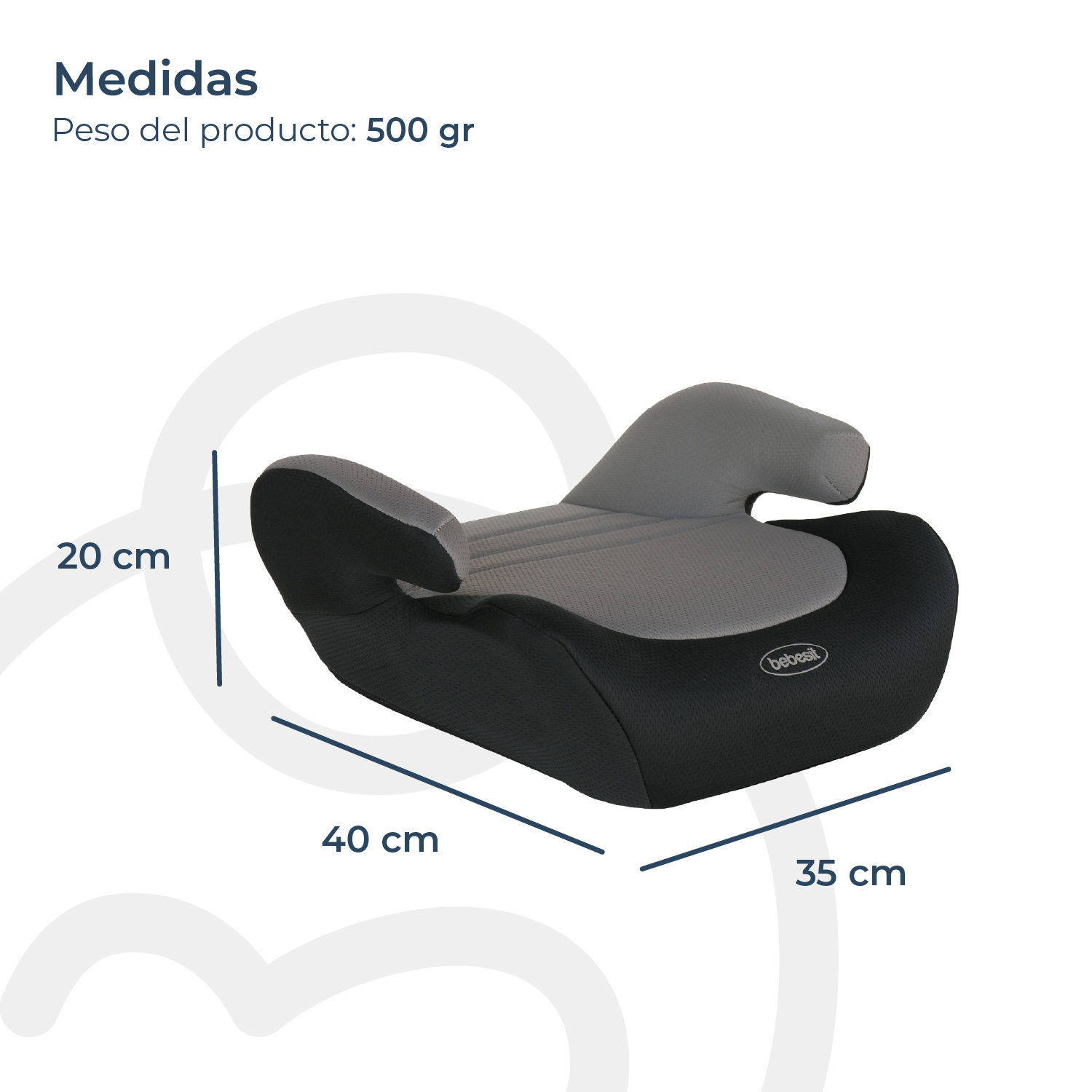 Alzador Booster Gris Bebesit