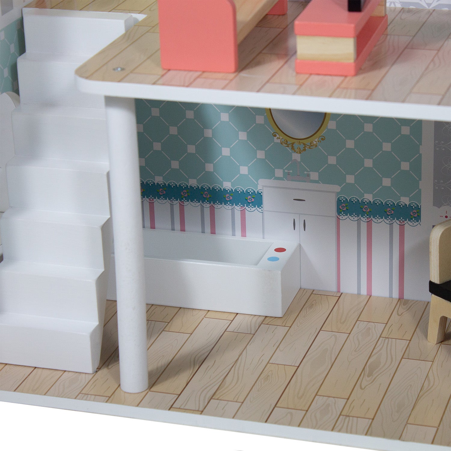 Casa de Muñecas + Muebles Madera Montessori Princesas