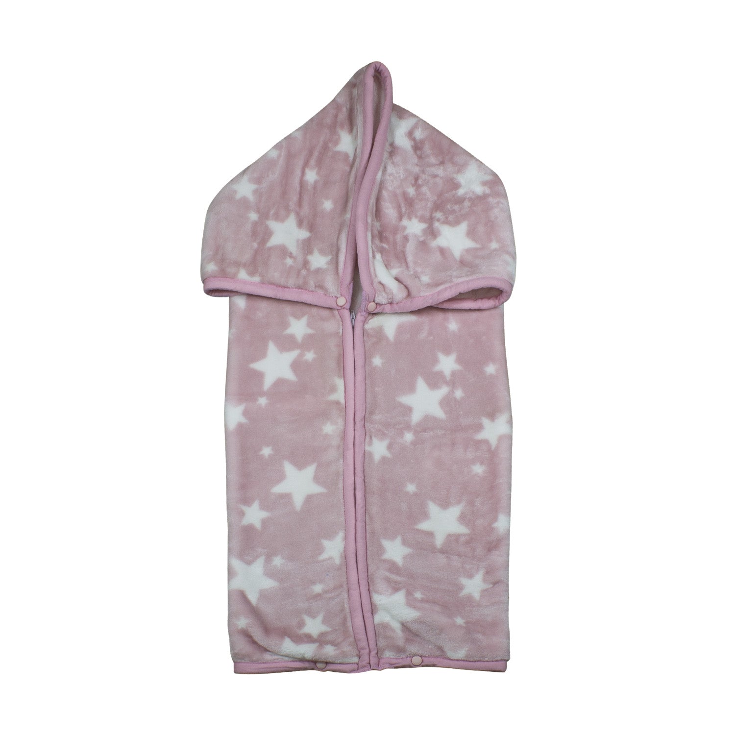 Saco con Broche Ultra Soft Estrella 80x110cm Rosado Bebesit