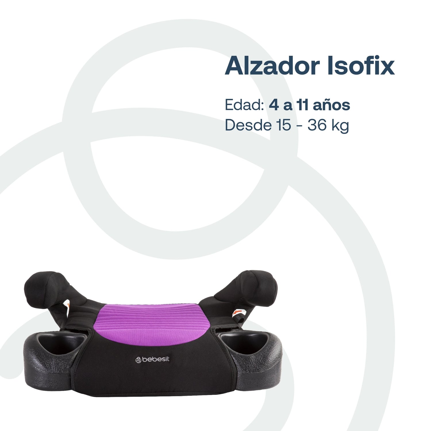 Alzador Isofix Purpura Bebesit