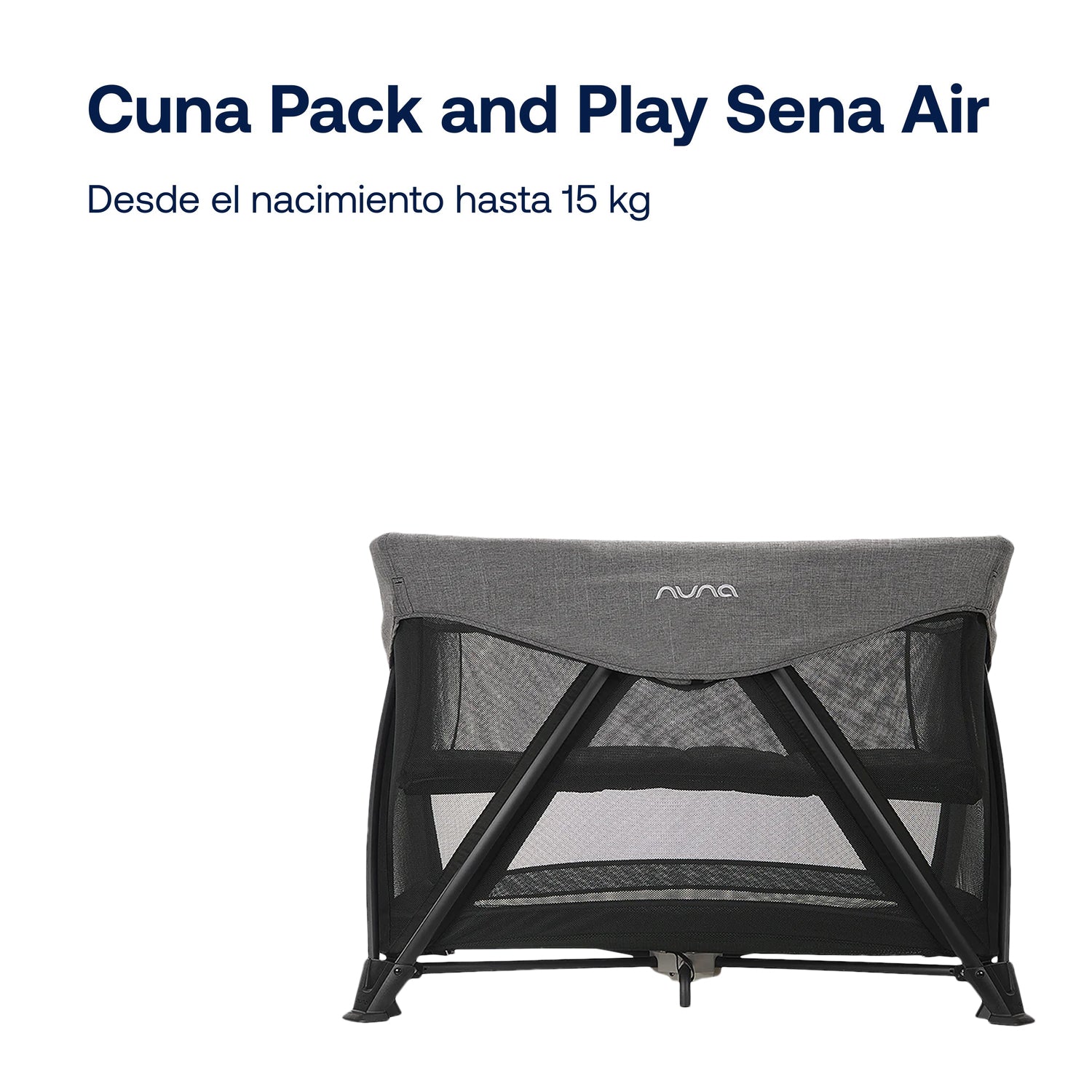 Cuna Pack and Play Sena Aire Charcoal