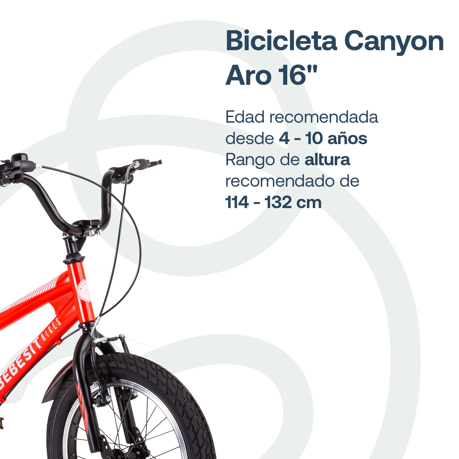 Bicicleta Infantil Canyon Aro 16 Rojo