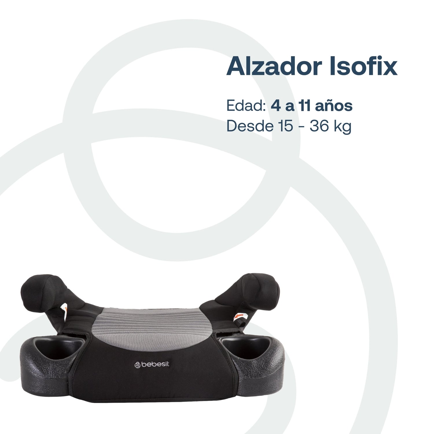 Alzador Isofix Gris Bebesit