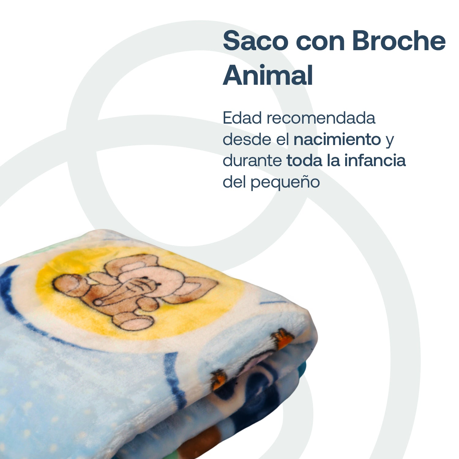 Saco con Broche Animal Celeste Bebesit