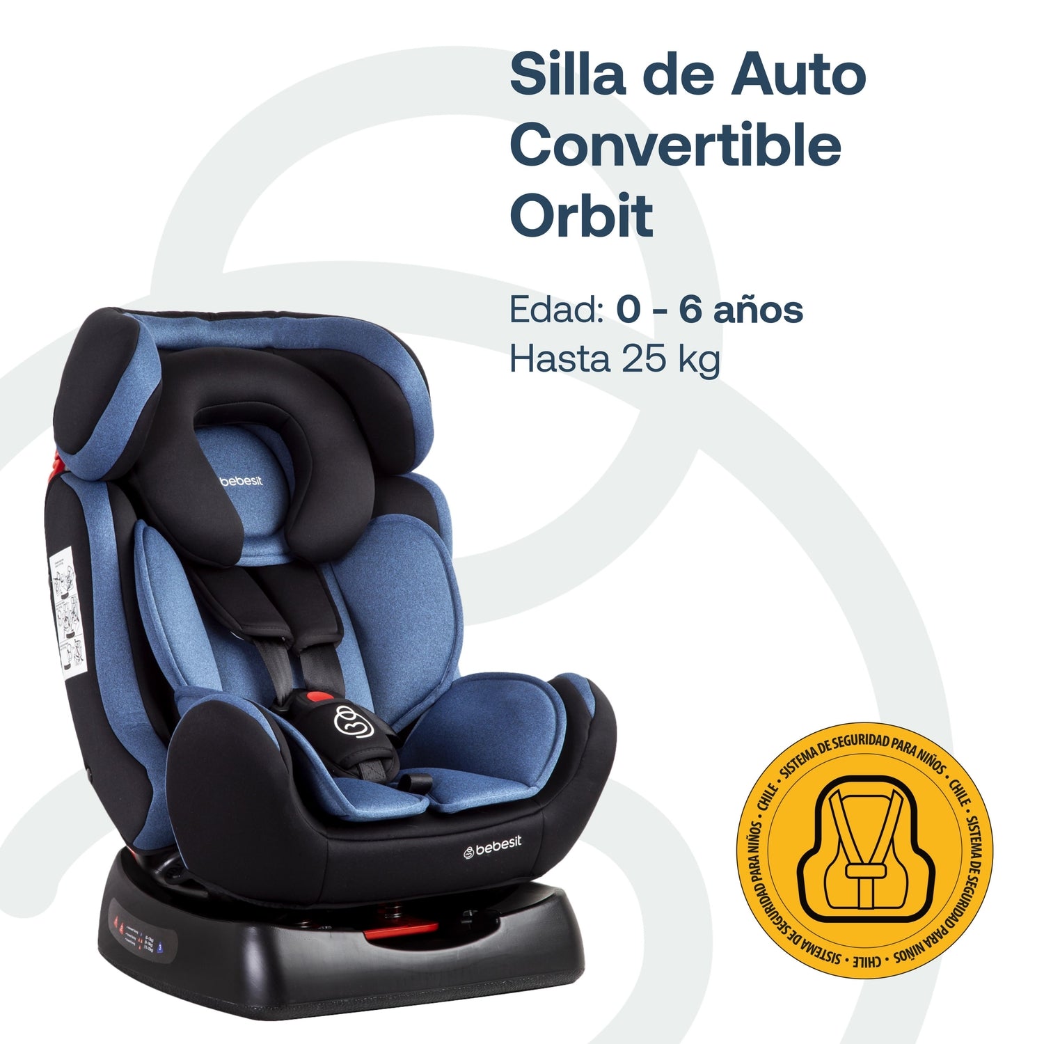 Silla de Auto Convertible Orbit LX Azul